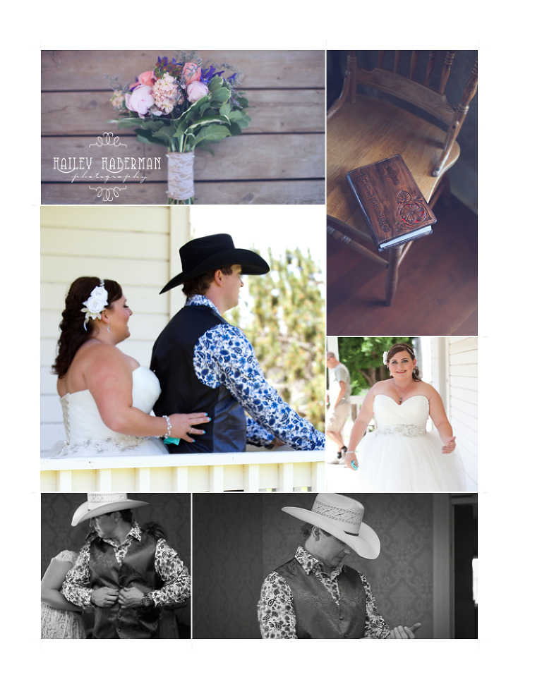 Country Wedding at The Cattle Barn with  Broc & Renee by Cle Elum Wedding Photographer Hailey Haberman Photo of couple getting ready