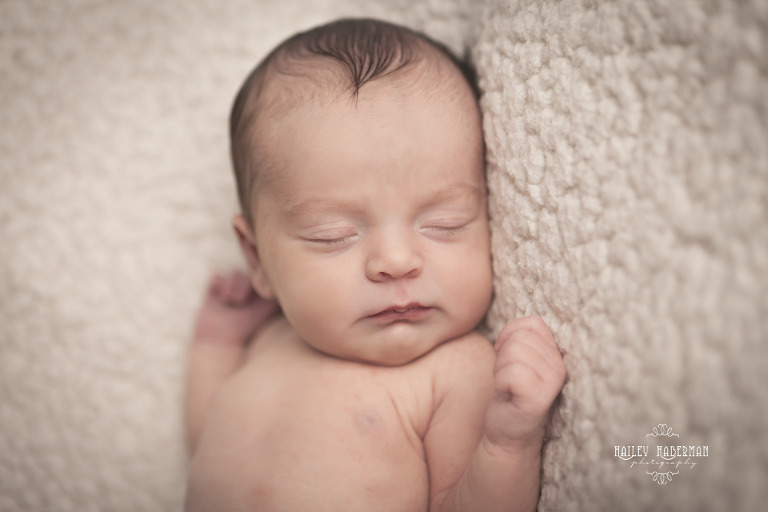 newborn baby girl sophia sleeping in natural pose
