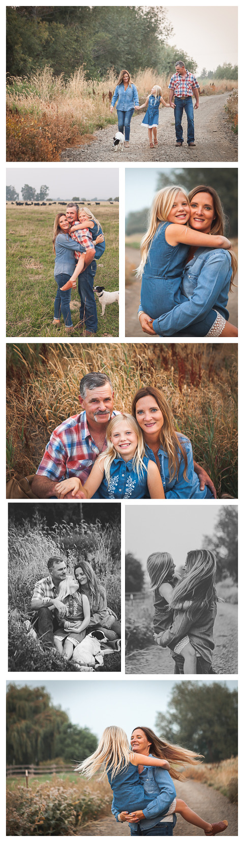 Daugherty family in Ellensburg WA, lifestyle session with Hailey Haberman