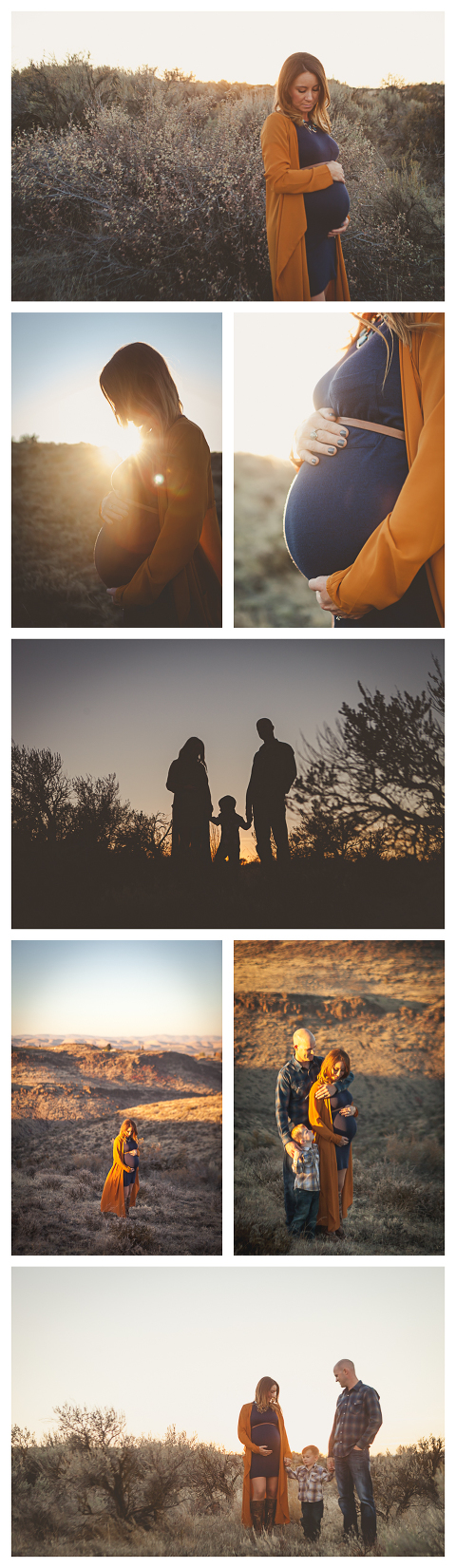 Sunset in the Desert with Jones family, Naches Maternity Photographer