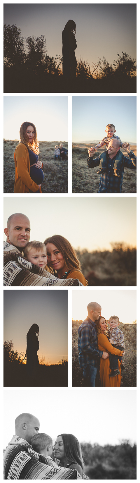 Sunset in the Desert with Jones family, Naches Maternity Photographer
