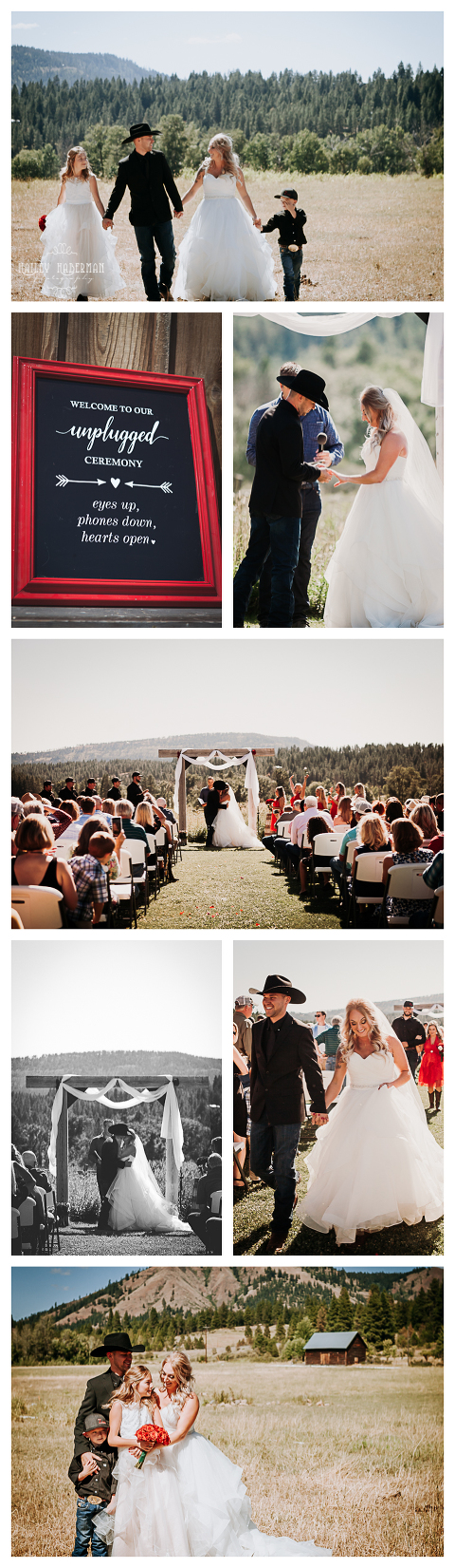 Ceremony details, Ryan and Amber married at The Cattle barn in Cle Elum, WA, photographed by Hailey Haberman Ellensburg Wedding Photographer
